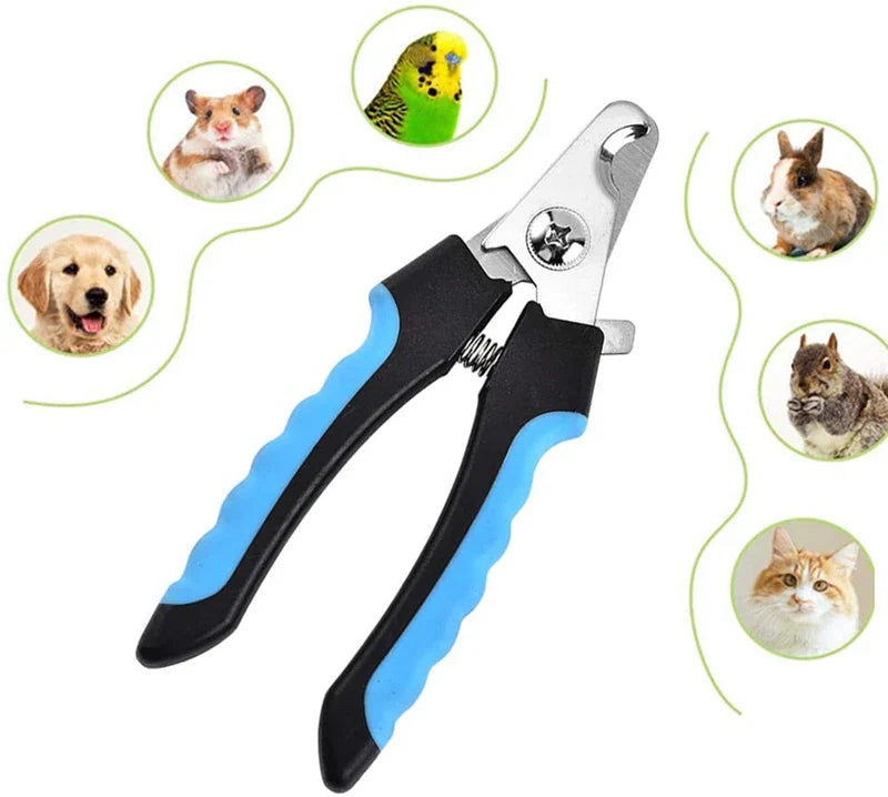 Professional Pet Nail Clipper with Safety Guard – Stainless Steel Scissors for Dog & Cat Claw Care, Grooming Supplies