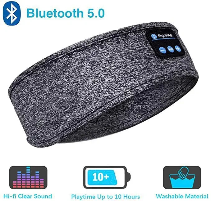 2024 Bluetooth Sports Headband – Wireless Earphones & Music Sleep Mask