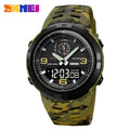 SKMEI 1655 Outdoor Sports Men's Electronic Watch – Dual Display Multifunctional Waterproof Exploration Watch