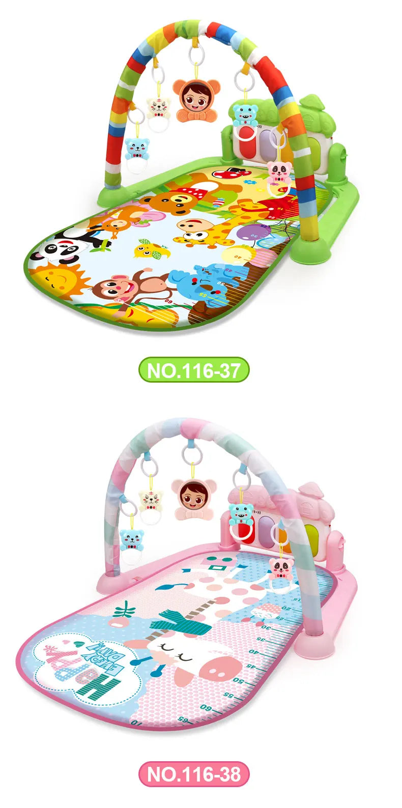 Baby Activity Gym Play Mat – Musical Multifunctional Fitness Frame & Educational Crawling Carpet