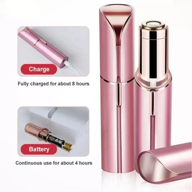 Xiaomi Portable Lipstick Shaped Women Electric Epilator – Eyebrow Trimmer & Painless Facial Hair Removal Shaver