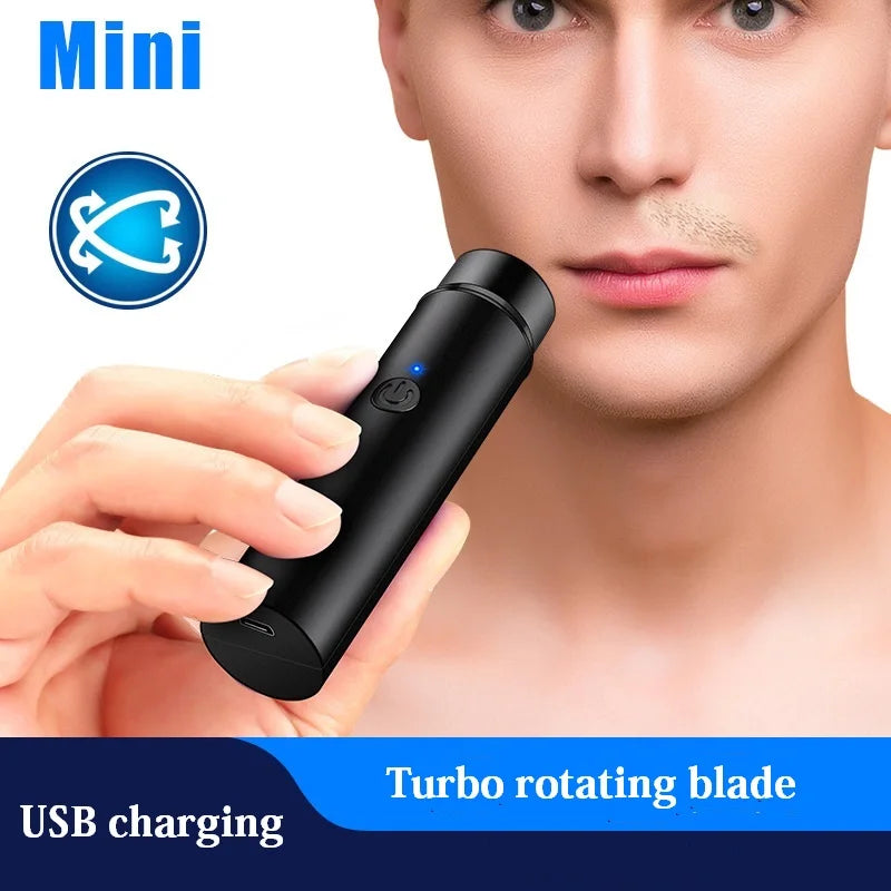 Portable Mini Body & Facial Epilator – USB Rechargeable Hair Removal Trimmer for Men & Women, Bikini, Beard & Shaving Tool