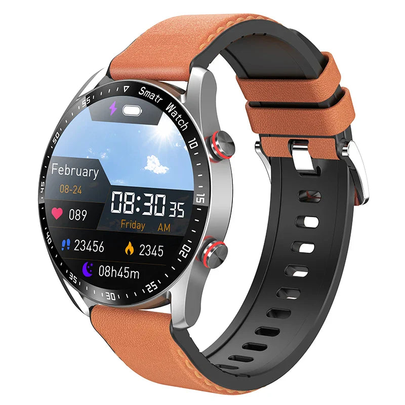 ECG+PPG Bluetooth Call Smart Watch Men Laser Health Blood Pressure Fitnes Sports Watches Man Sports Waterproof Smartwatch+Box