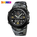 SKMEI 1655 Outdoor Sports Men's Electronic Watch – Dual Display Multifunctional Waterproof Exploration Watch