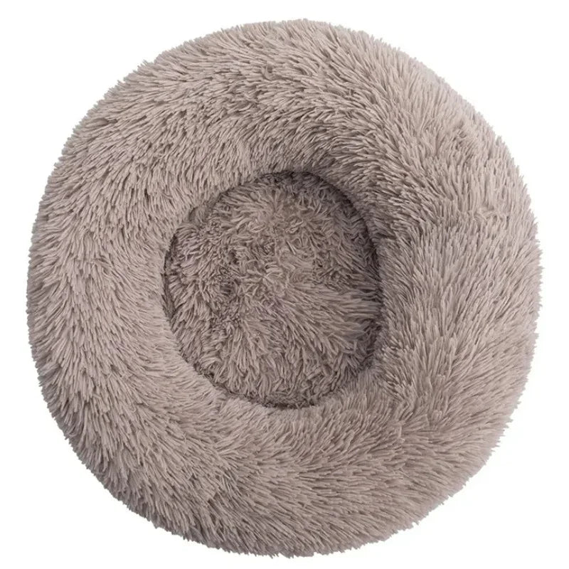 40-90cm Round Pet Bed – Super Soft Plush Dog Bed for Large & Medium Dogs, Cozy Winter Cat House