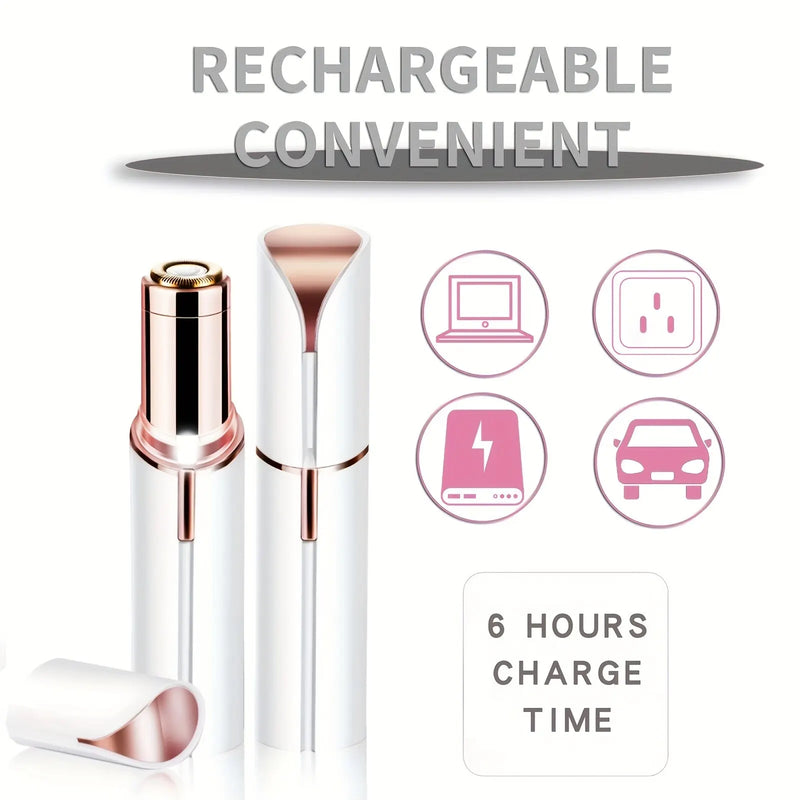 Xiaomi Portable Lipstick Shaped Women Electric Epilator – Eyebrow Trimmer & Painless Facial Hair Removal Shaver