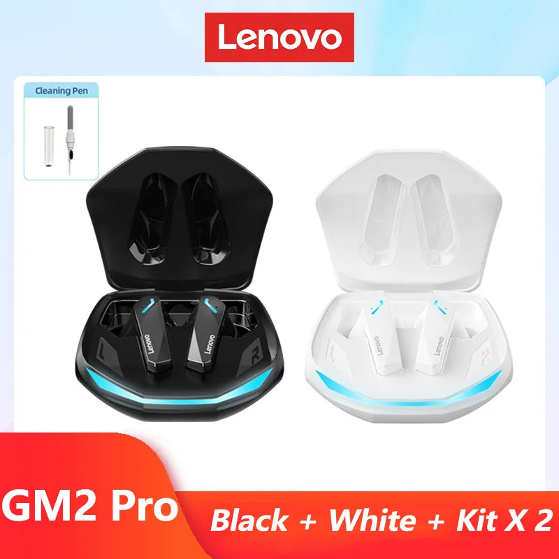 Original Lenovo GM2 Pro 5.3 Bluetooth Wireless Earbuds – Low Latency Gaming Headset with HD Call & Mic